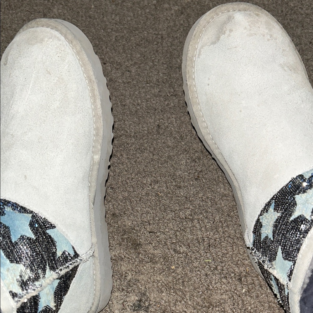 UGG Cream and Black Sequin Boots